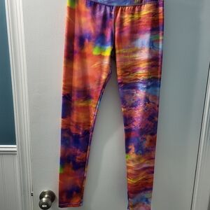 Energie Vibrant Tie-Dye Leggings Size M